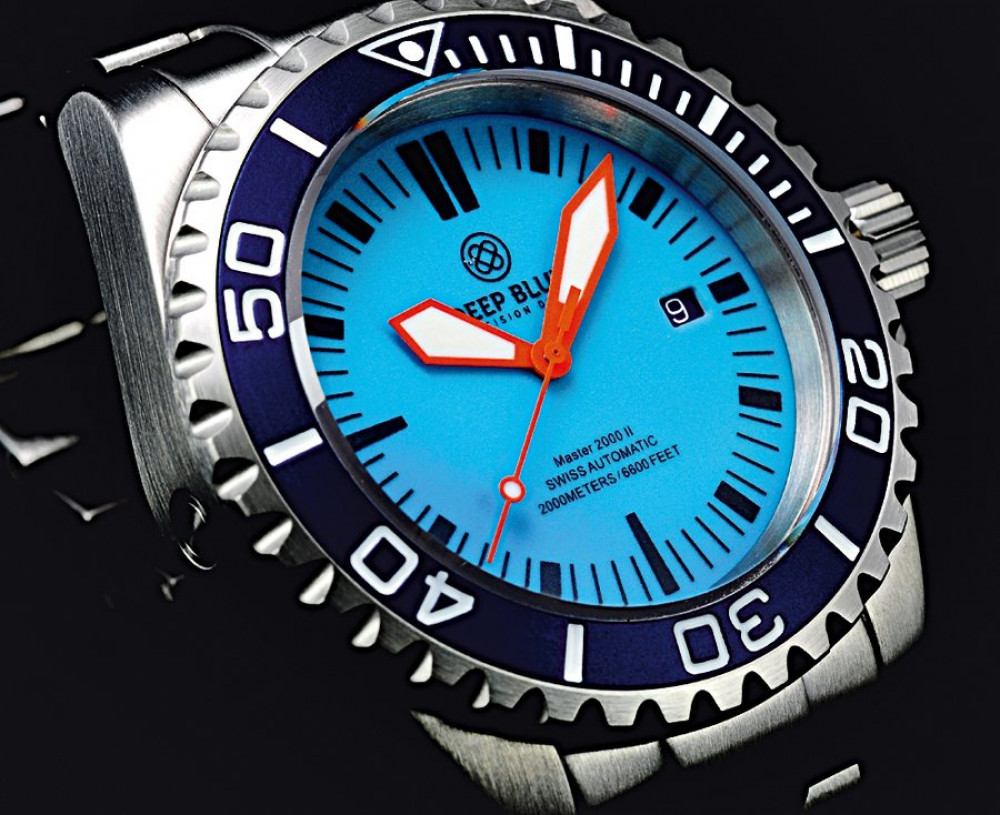 Zegarek firmy Deep Blue, model Master 2000 II Diver Bracelet