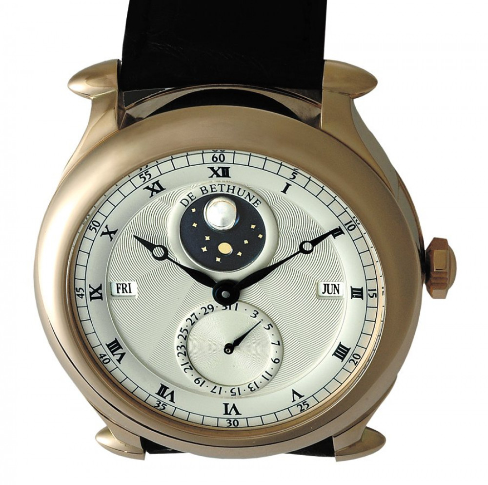 Zegarek firmy De Bethune, model DB 17 mit drehendem Mond und Ewiger Kalender