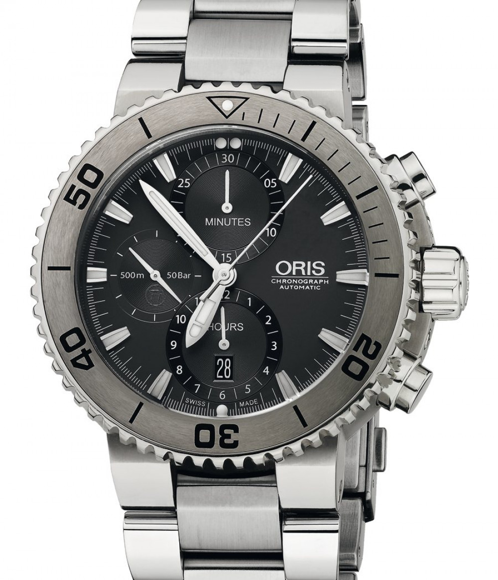 Zegarek firmy Oris, model Aquis Titan Chronograph