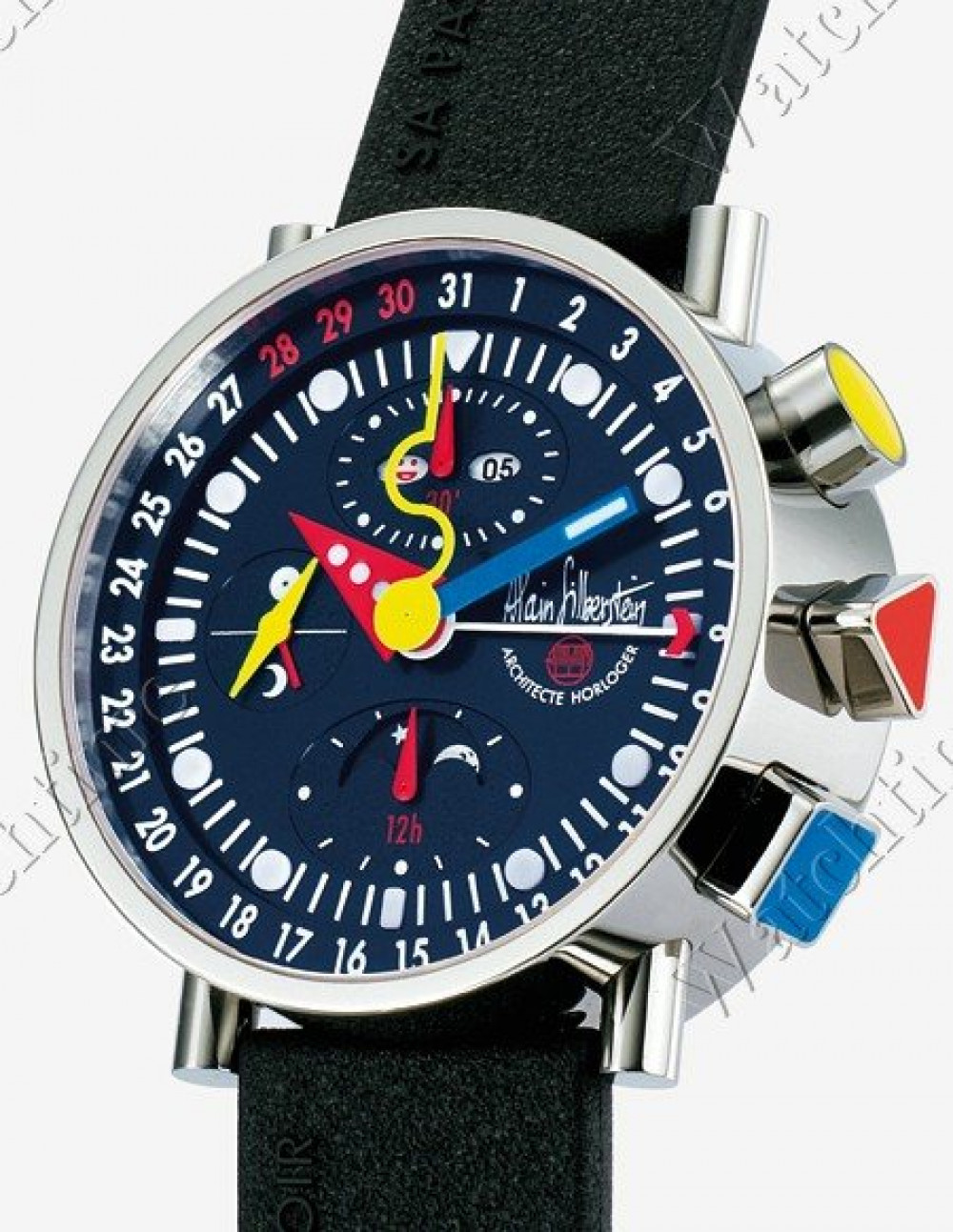 Zegarek firmy Alain Silberstein, model Krono Bauhaus 2 Titan