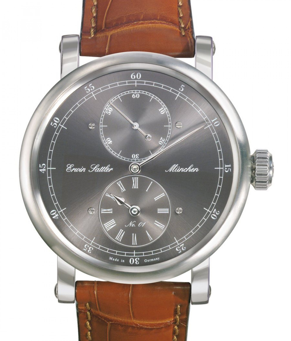 Zegarek firmy Erwin Sattler, model Regulateur Grigio Secunda