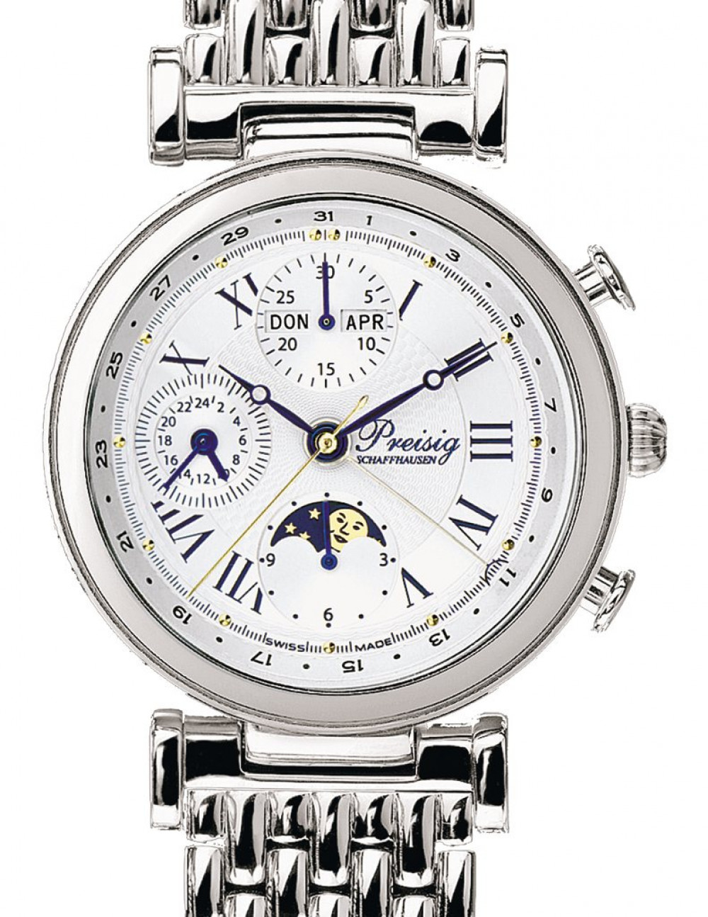 Zegarek firmy Preisig Schaffhausen, model Leader Chronograph