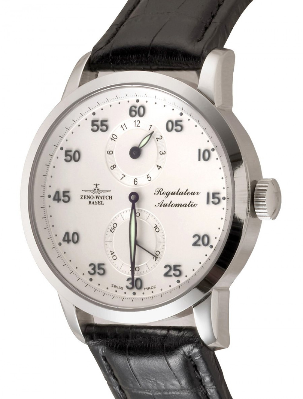 Zegarek firmy Zeno-Watch Basel, model Regulator Retro schwarz