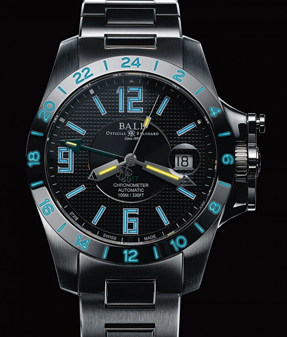 Zegarek firmy Ball Watch USA, model Eng Hydrocarb Magnate GMT COSC