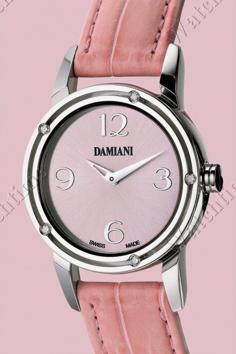 Zegarek firmy Damiani, model D.Side, pink
