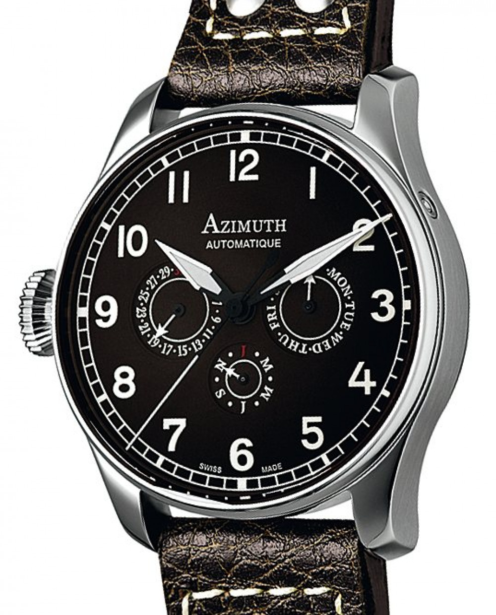 Zegarek firmy Azimuth, model Round-1 Calendrier  Lefty