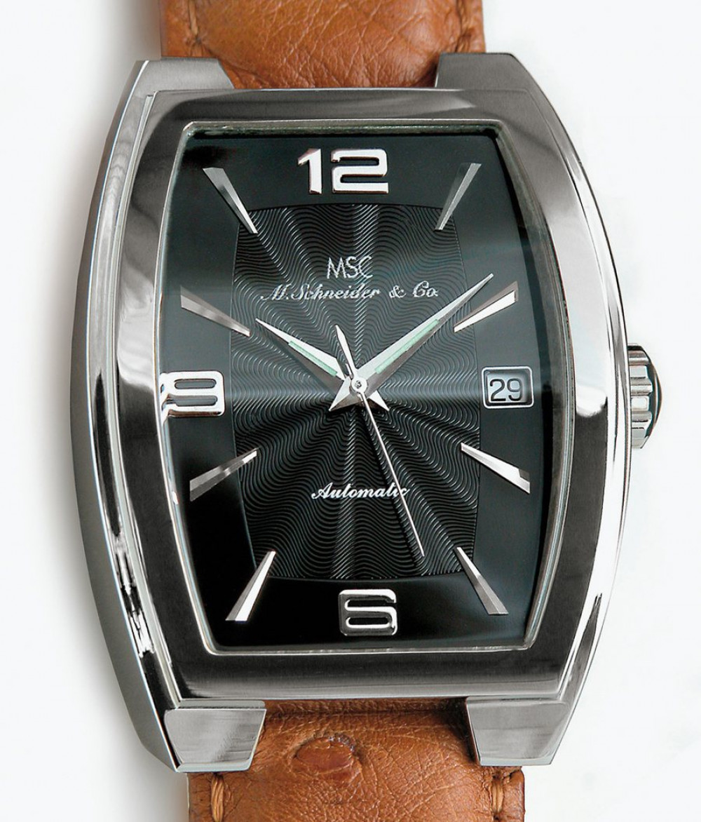 Zegarek firmy MSC M. Schneider & Co., model Tonneau Grand