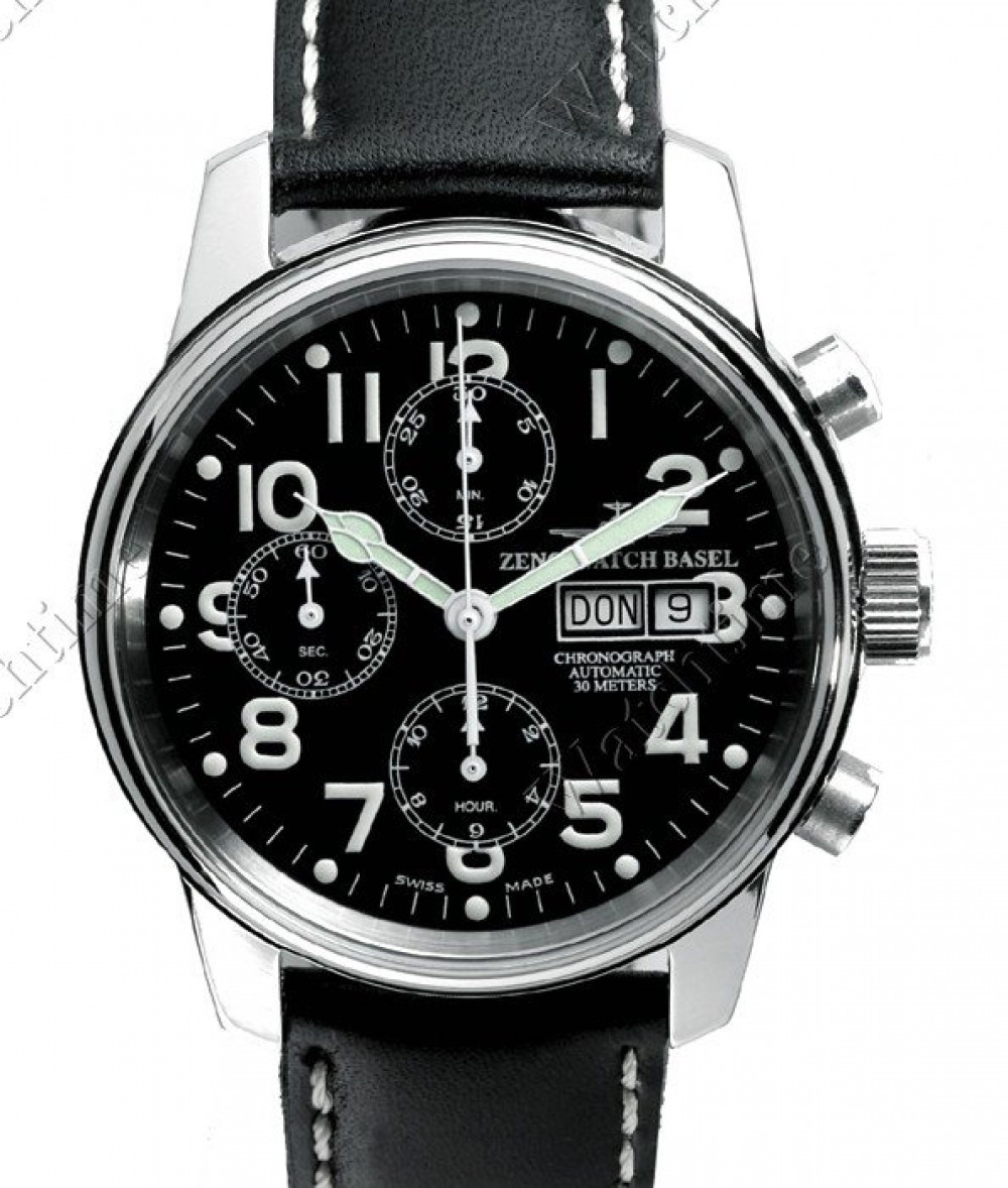 Zegarek firmy Zeno-Watch Basel, model Pilot Fliegeruhr Complication GMT