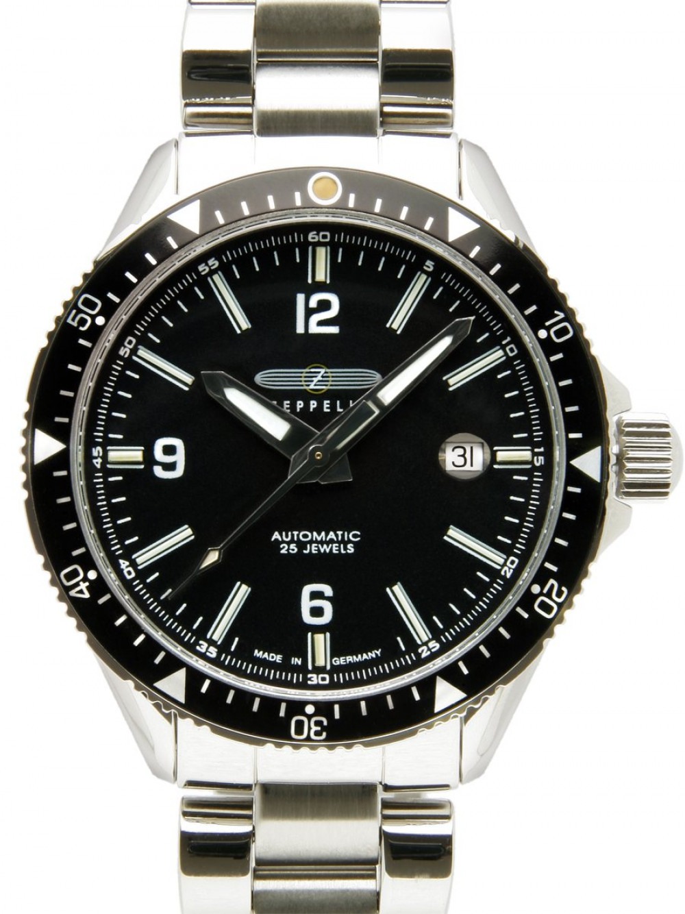 Zeppelin model TubeLights Diver Automatik z kolekcji Black Line , nr ref. 7252M-2 , koperta stal nierdzewna