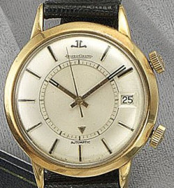 Zegarek firmy Jaeger-LeCoultre, model Memovox Weckeruhr 1968