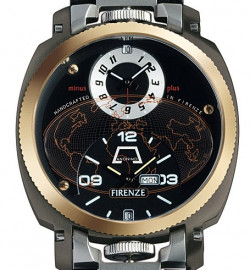 Zegarek firmy Anonimo, model Firenze Dual Time Drass/Gold