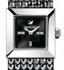 Zegarek firmy Swarovski, model Elis Jet Hematite Crystal Mesh