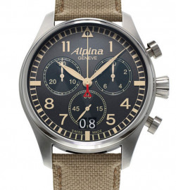Zegarek firmy Alpina Genève, model Startimer Pilot Quartz Big Date Chronograph