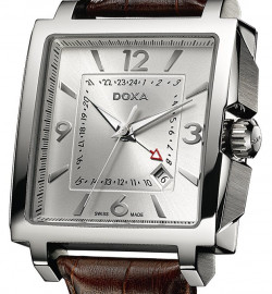 Zegarek firmy Doxa, model Quadro II GMT