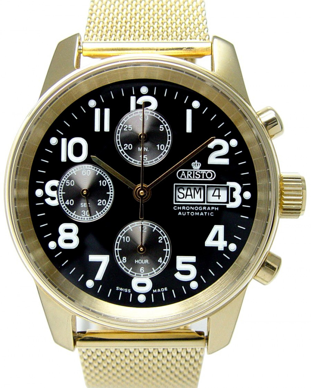 Zegarek firmy Aristo, model Chrono Goldplattiert