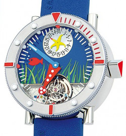 Zegarek firmy Alain Silberstein, model Tourbillon Marine Blue Sea