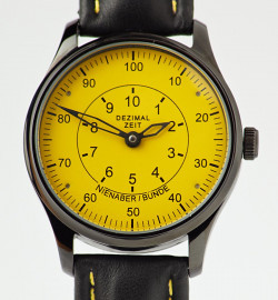 Zegarek firmy N.B. Yäeger, model DEZIMAL-Uhr