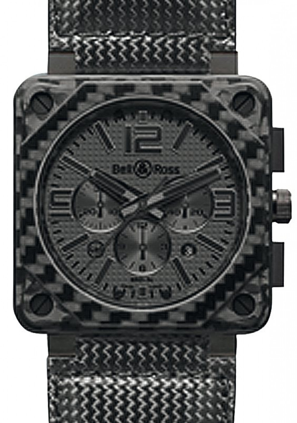 Zegarek firmy Bell & Ross, model BR 01-94 Carbon Fiber Phantom