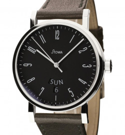 Zegarek firmy Stowa, model Antea 390 Day-Date Schwarz