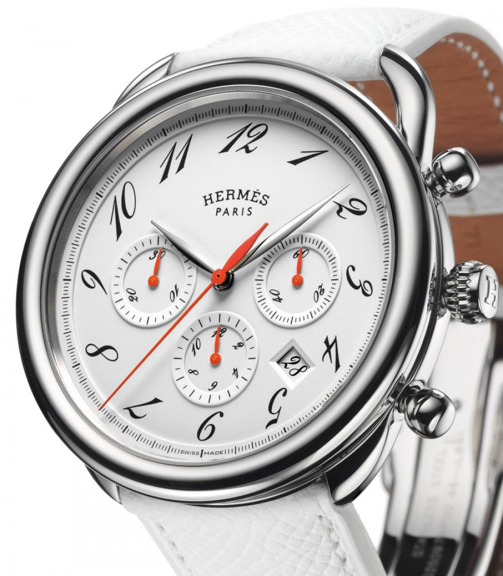 Zegarek firmy Hermès, model Arceau Chrono Color