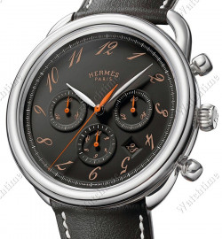 Zegarek firmy Hermès, model Arceau Chrono Ebenholz