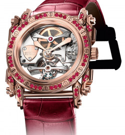 Zegarek firmy Manufacture Royale, model Androgyne Rose Gold with Rubies