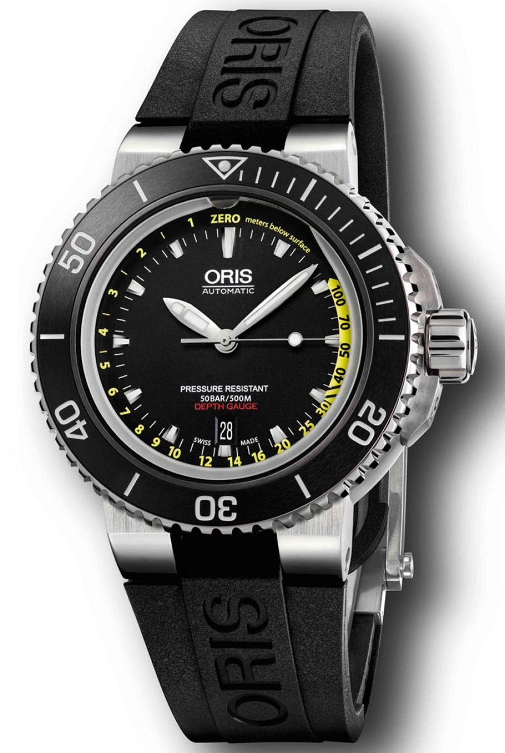 Zegarek firmy Oris, model Aquis Depth Gauge