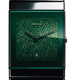 Zegarek firmy Rado, model Ceramica XL Green Pavé