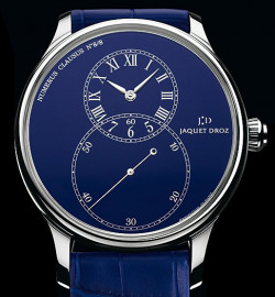 Zegarek firmy Jaquet Droz, model La Ligne Bleu- Grande Seconde
