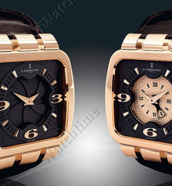 Zegarek firmy De Grisogono, model Fuso Quadrato GMT
