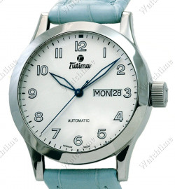 Zegarek firmy Tutima, model Damen-Drei-Zeiger-Uhr mit Tag/Datum
