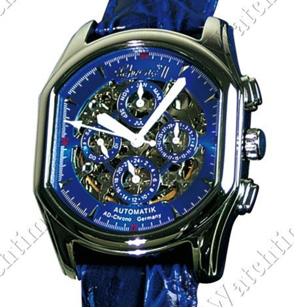 Zegarek firmy AD-Chronographen, model Chrono II blau