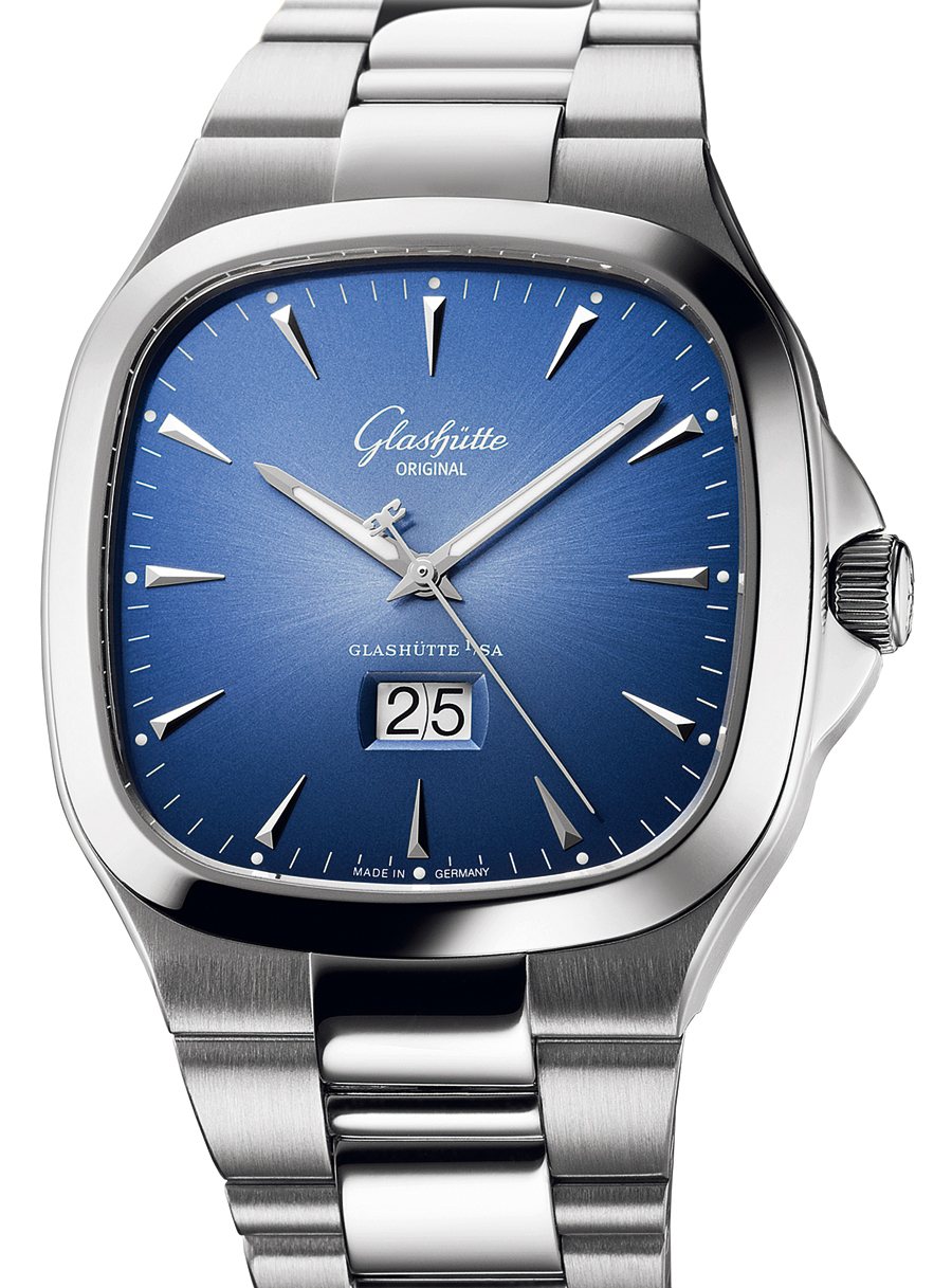 Glashütte Original Vintage des 20. Jahrhundert Seventies Panoramadatum